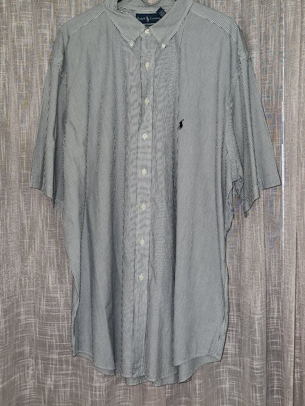 Ralph Lauren Men's Classic-Fit Gray & White Stripe Oxford Shirt